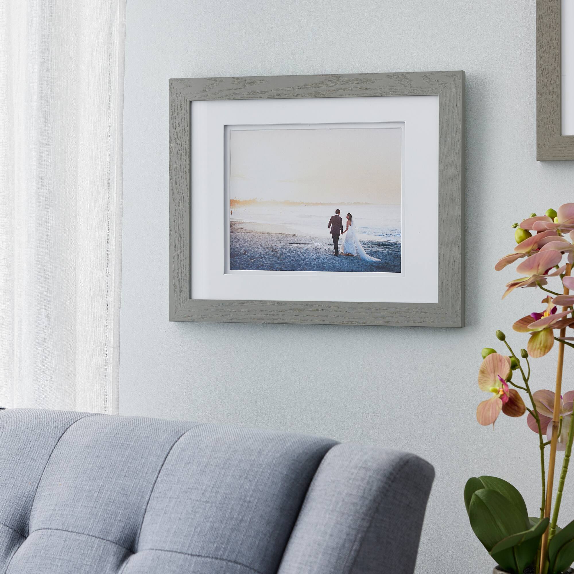 Gray Gallery Wall Frame with Double Mat by Studio Décor